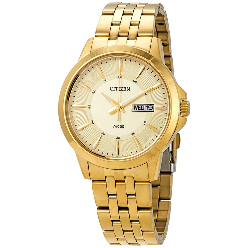Citizen Quartz Champagne Dial Men's Watch BF2013-56P - The Watches Men & Co