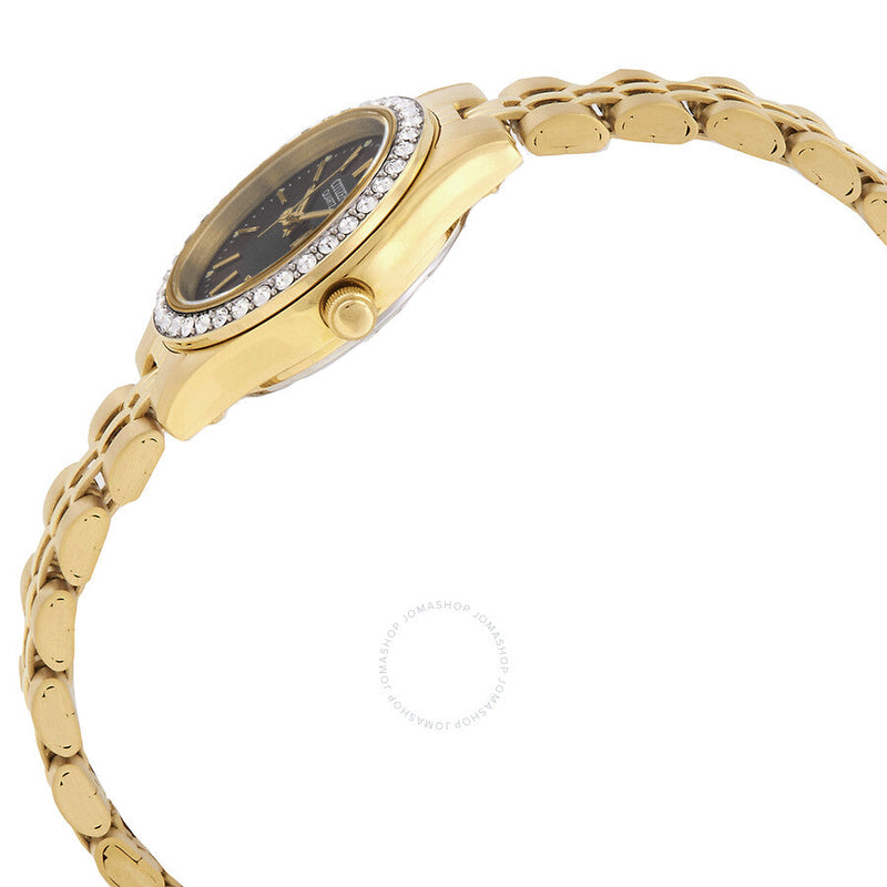 Citizen Quartz Crystal Black Dial Ladies Watch EQ0532-55E - The Watches Men & Co #2