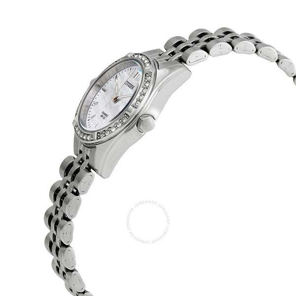 Citizen Quartz Crystal Mother of Pearl Dial Ladies Watch EU6060-55D - The Watches Men & Co #2