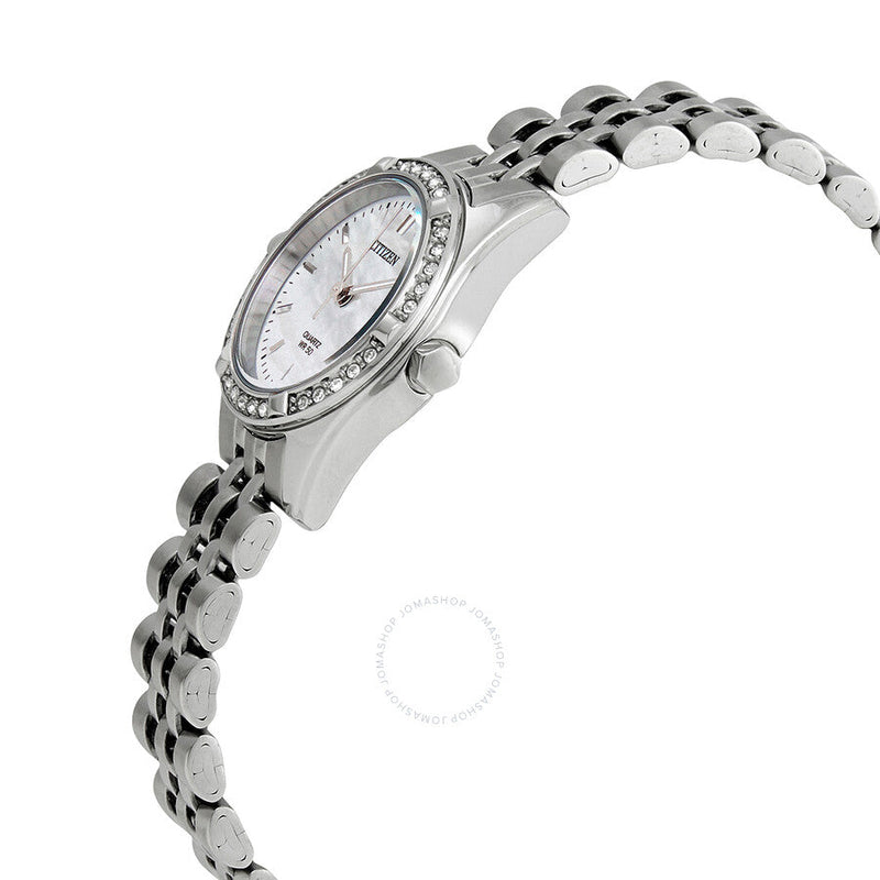 Citizen Quartz Crystal Mother of Pearl Dial Ladies Watch EU6060-55D - The Watches Men & Co #2