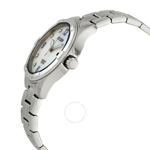 Citizen Quartz Crystal Mother of Pearl Dial Ladies Watch EU6080-58D - The Watches Men & Co #2