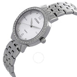 Citizen Quartz Crystal Silver Dial Ladies Watch EL3100-55A - The Watches Men & Co #2