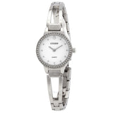 Citizen Quartz Crystal White Dial Ladies Watch EZ7011-88A - The Watches Men & Co