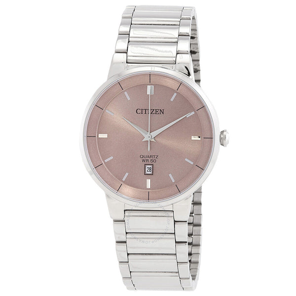 Citizen Quartz Pink Dial Men's Watch BI5120-51Z - The Watches Men & Co