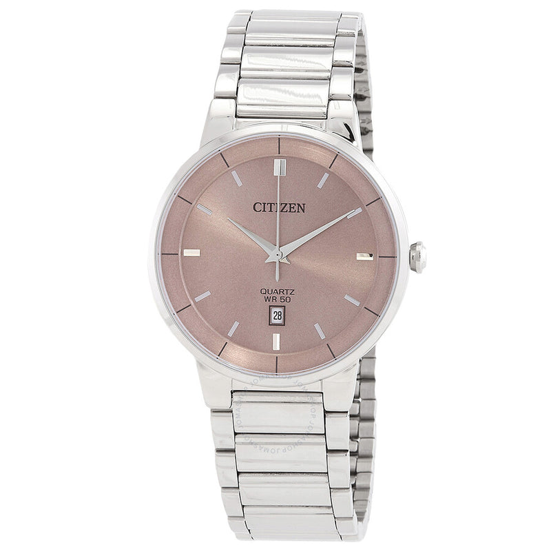 Citizen Quartz Pink Dial Men's Watch BI5120-51Z - The Watches Men & Co