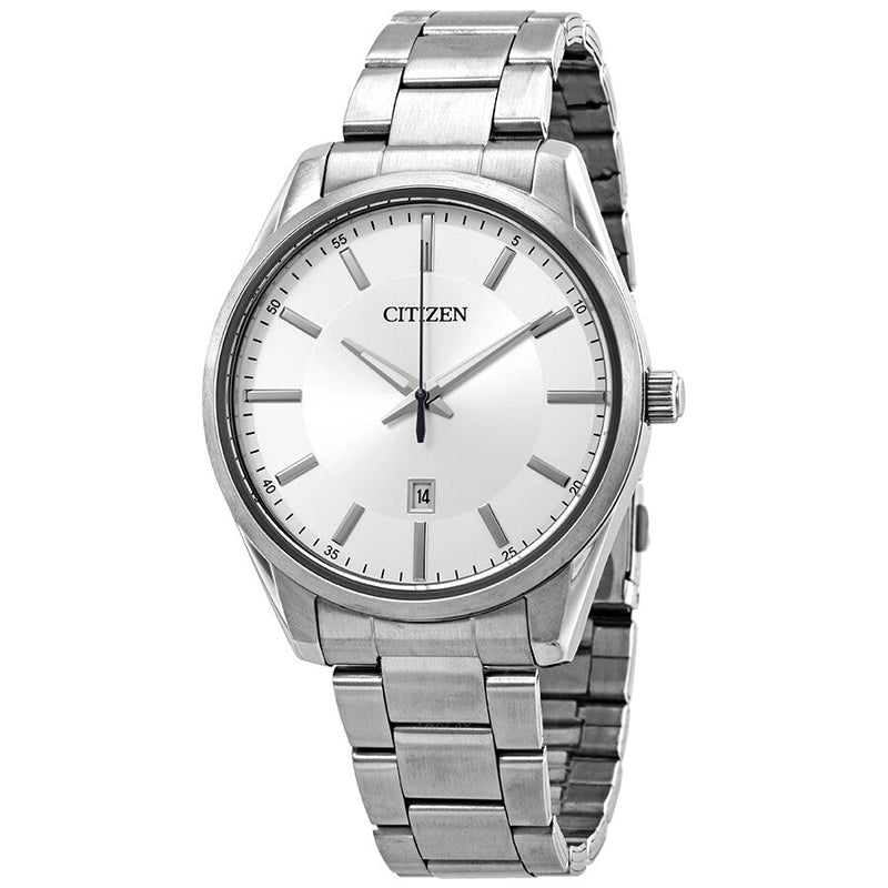 Citizen Quartz Silver Dial Stainless Steel Men's Watch BI1030-53A - The Watches Men & Co
