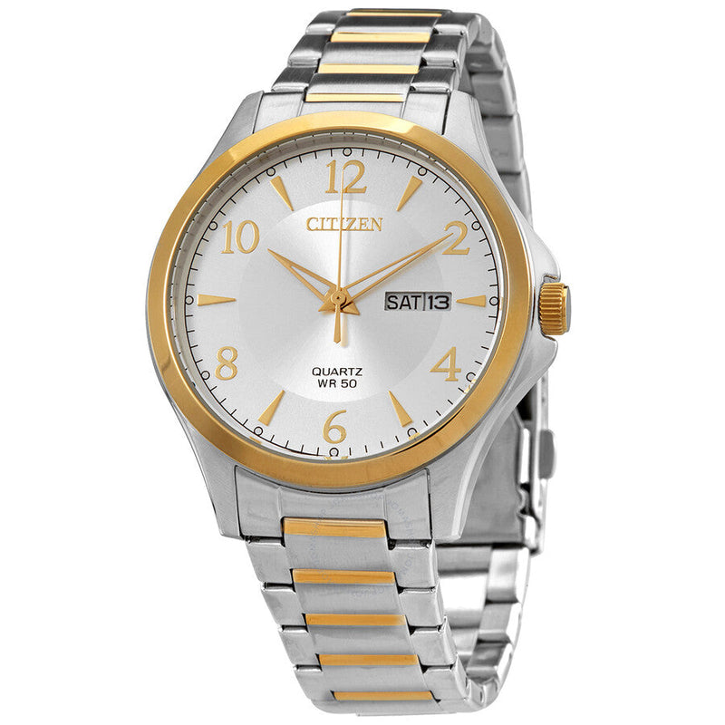 Citizen Quartz Silver Dial Two-tone Men's Watch BF2005-54A - The Watches Men & Co