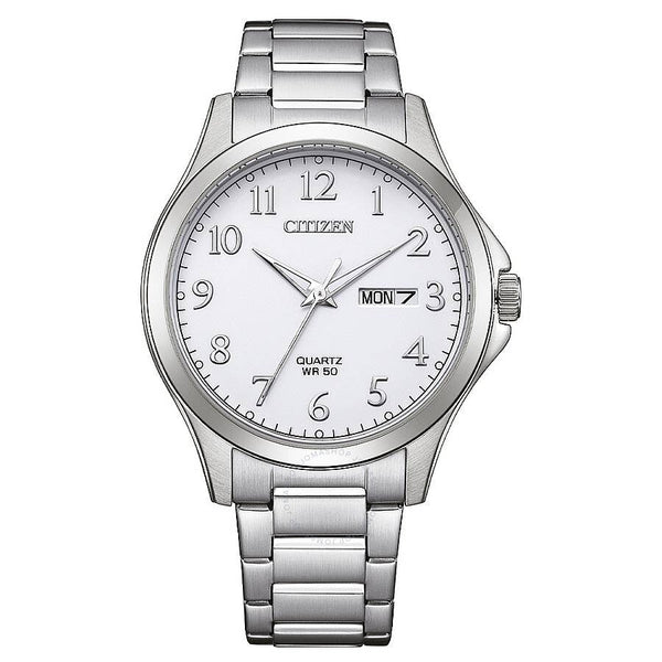 Citizen Quartz White Dial Men's Watch BF2021-82A - The Watches Men & Co