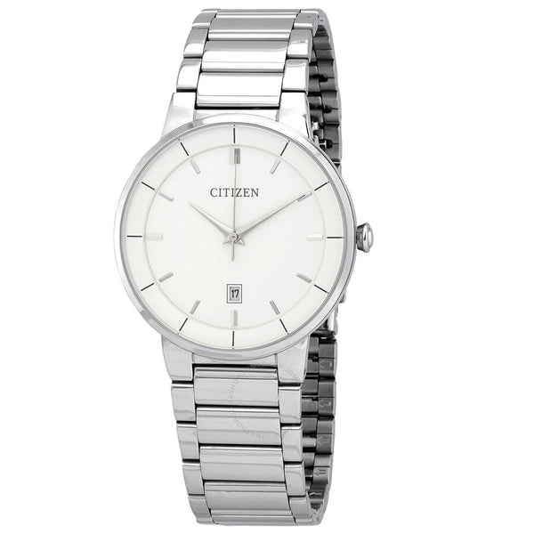 Citizen Quartz White Dial Stainless Steel Men's Watch BI5010-59A - The Watches Men & Co