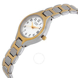 Citizen Quartz White Dial Two-Tone Ladies Watch EU2254-51A - The Watches Men & Co #2