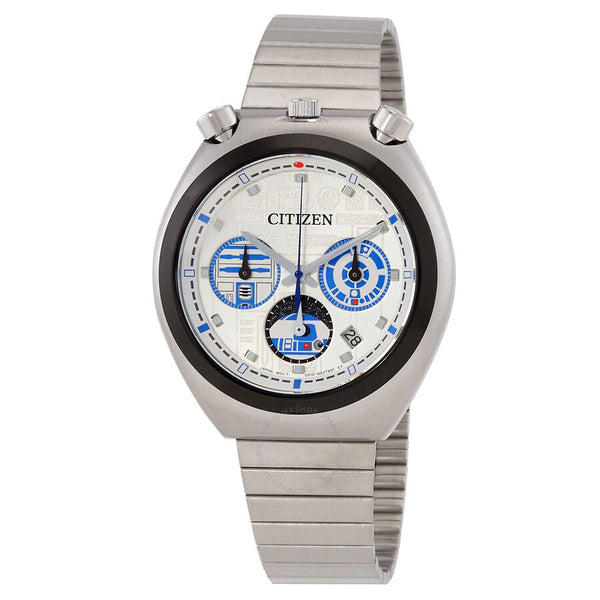 Citizen R2-D2 Star Wars Chronograph Quartz Silver Dial Unisex Watch AN3666-51A - The Watches Men & Co
