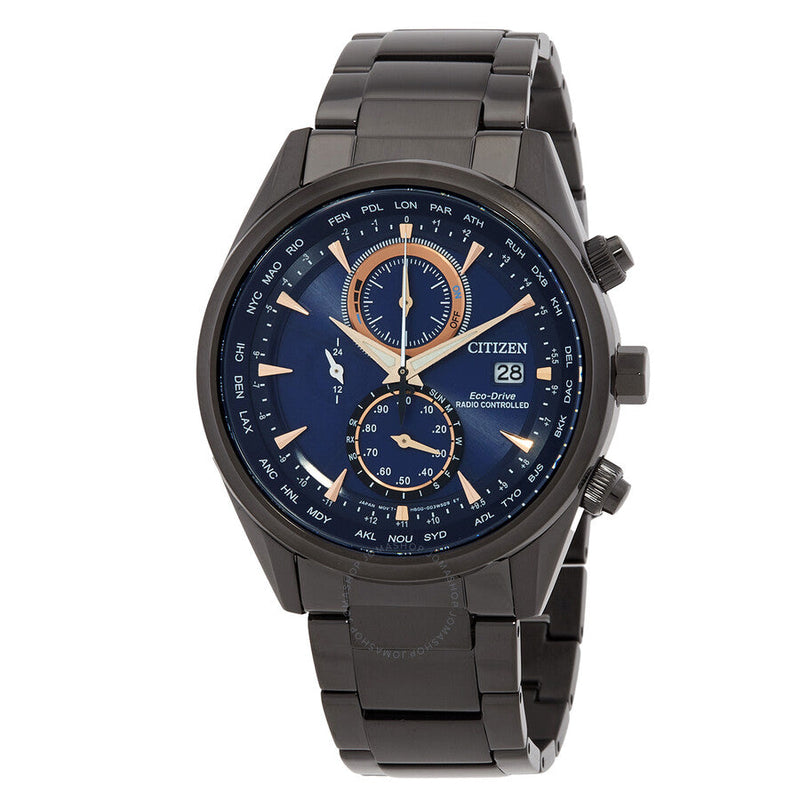 Citizen Radio-Controlled Perpetual Chronograph Blue Dial Men's Watch AT8265-81L - The Watches Men & Co