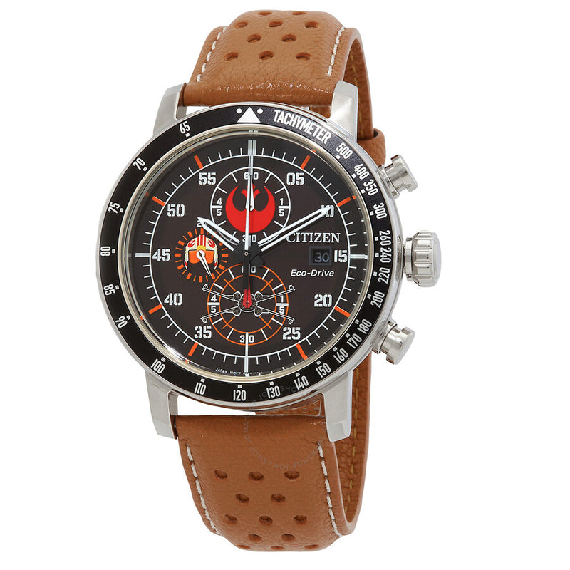 Citizen Rebel Pilot Chronograph Black Dial Men's Watch CA0761-06W - The Watches Men & Co