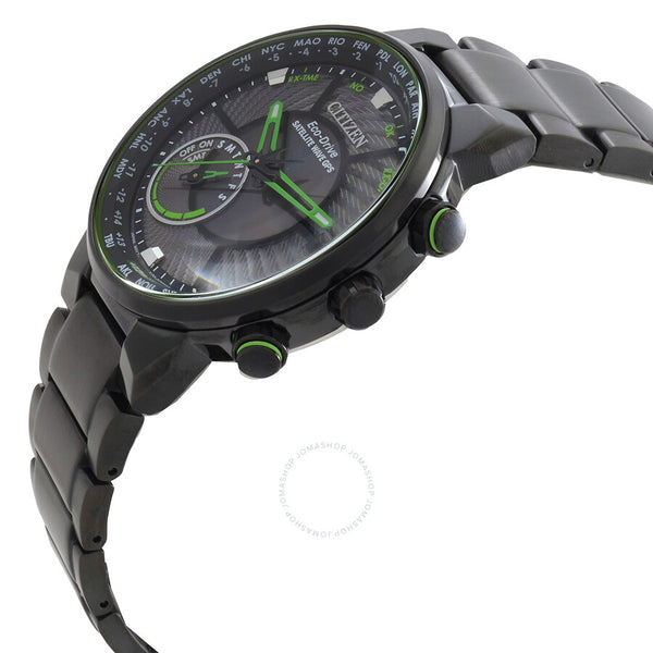Citizen Satellite Wave GPS Freedom Black Eco-Drive Dial Men's Watch CC3035-50E - The Watches Men & Co #2