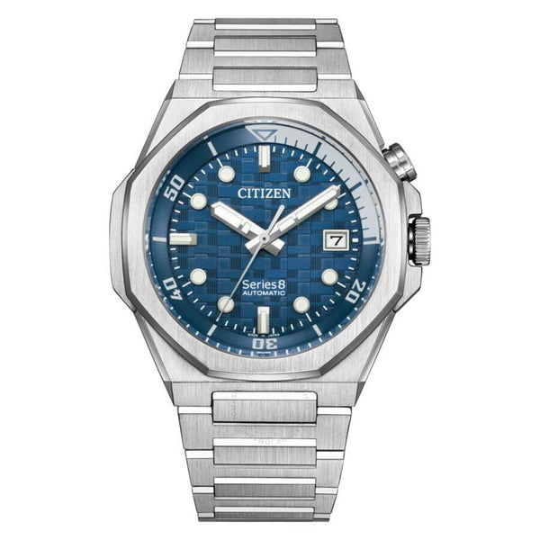 Citizen Series8 890 Automatic Blue Dial Men's Watch NB6060-58L - The Watches Men & Co