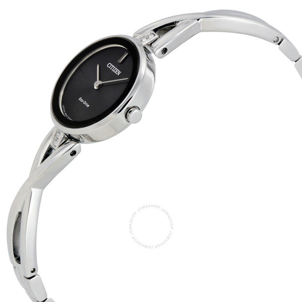 Citizen Silhouette Black Dial Ladies Watch EX1420-50E - The Watches Men & Co #2