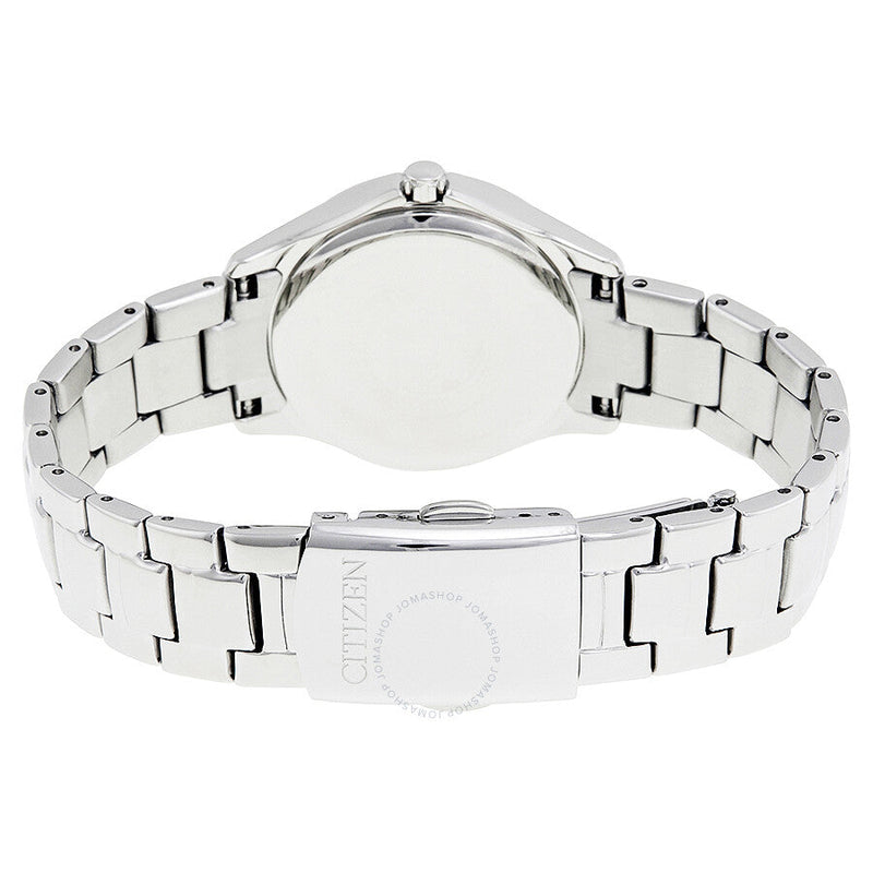 Citizen Silhouette Crystal Eco-Drive Pink Dial Diamond Ladies Watch FE1140-86X - The Watches Men & Co #3