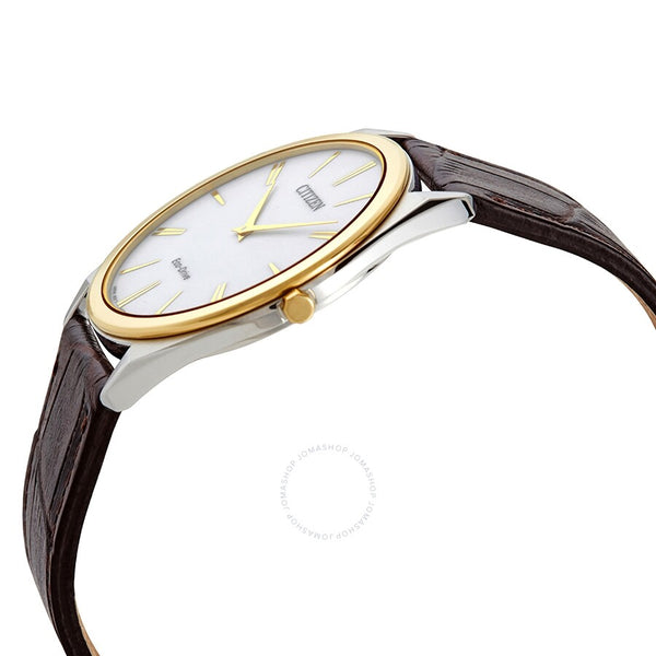 Citizen Stiletto Eco-Drive White Dial Men's Watch AR3074-03A - The Watches Men & Co #2