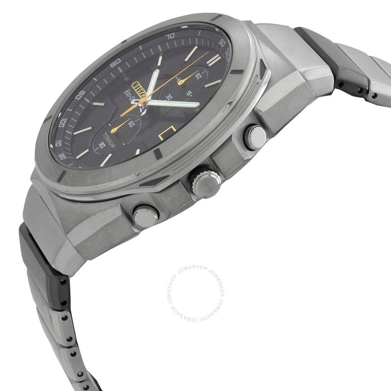 Citizen Super Titanium Armor Chronograph Black Dial Men's Watch CA7058-55E - The Watches Men & Co #2