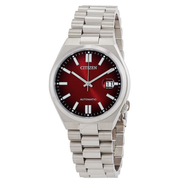 Tsuyosa Automatic Burgundy Dial Men's Watch NJ0150-56W - The Watches Men & Co