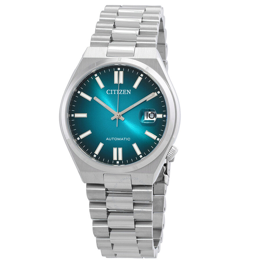 Citizen Tsuyosa Automatic men's watch with blue dial and stainless steel bracelet