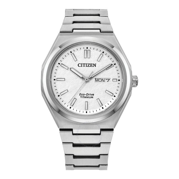 Citizen Zenshin Three-hand White Dial Ladies Watch AW0130-85A - The Watches Men & Co