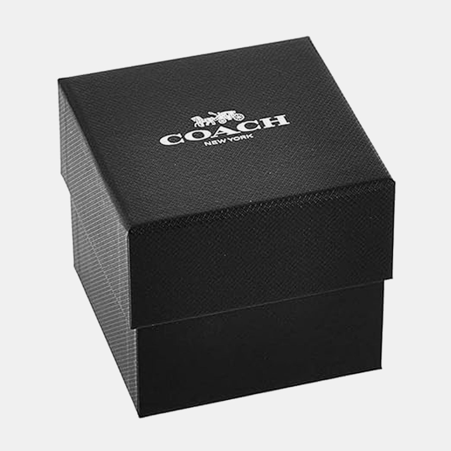 Coach Charter watch in black gift box with Coach logo