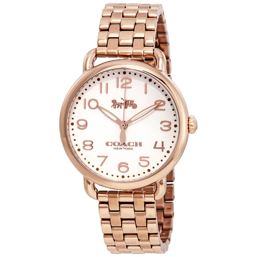 Coach Delancey rose dial rose gold-plated ladies watch with matching bracelet