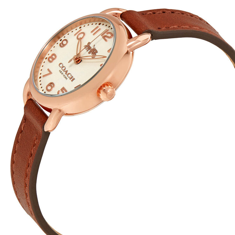 Coach Delancey Cream Dial Ladies Leather Watch 14502751 - BigDaddy Watches #2