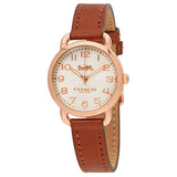 Coach Delancey Cream Dial Ladies Leather Watch 14502751 - BigDaddy Watches