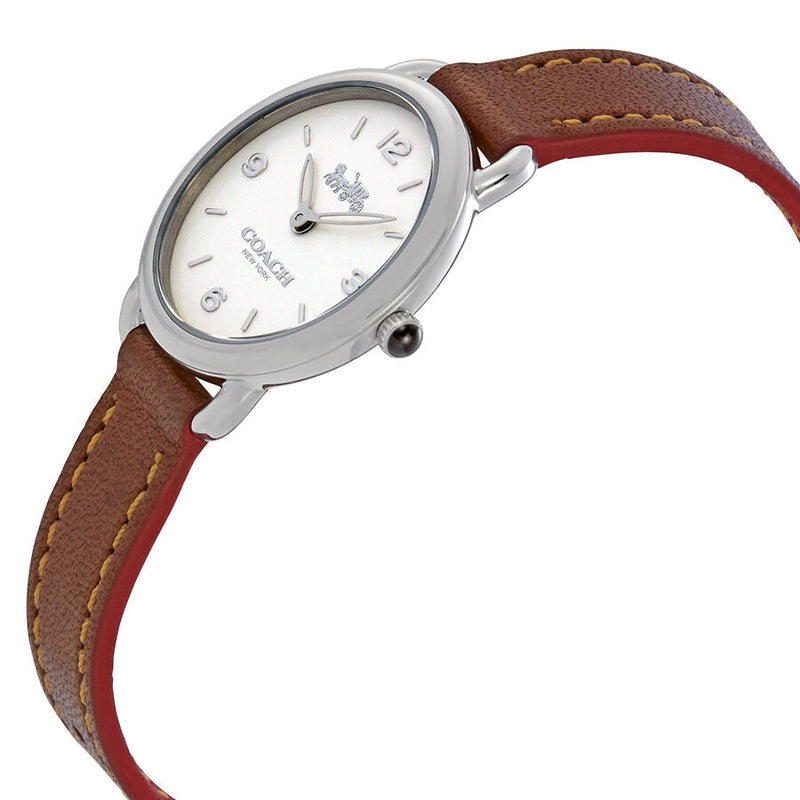 Coach Delancey Slim Cream Dial Brown Leather Ladies Watch 14502789 - BigDaddy Watches #2