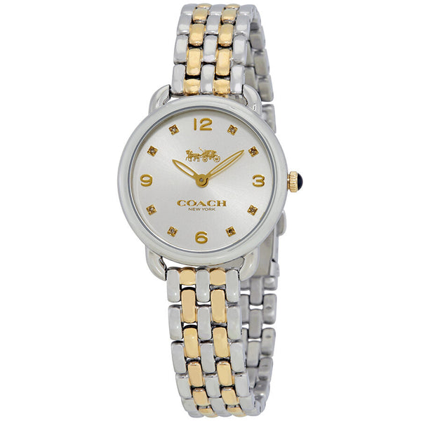 Coach Delancey Slim Silver Dial Ladies Two Tone Watch 14502784 - BigDaddy Watches