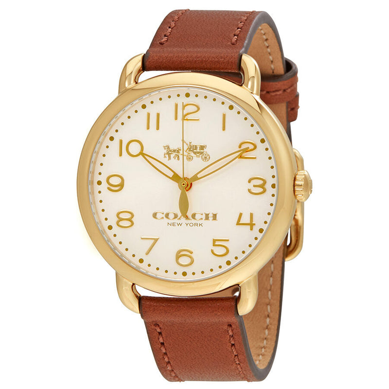 Coach Delancey White Dial Ladies Leather Watch 14502715 - BigDaddy Watches