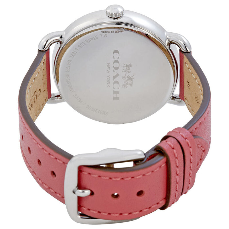 Coach Delancey White Dial Pink Leather Ladies Watch 14502717 - BigDaddy Watches #3