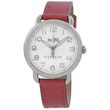 Coach Delancey White Dial Pink Leather Ladies Watch 14502717 - BigDaddy Watches