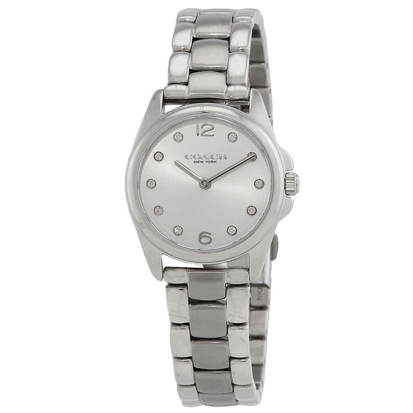 Coach Greyson Quartz Crystal Silver Dial Ladies Watch nd Bracelet Set 14000089 - The Watches Men & Co