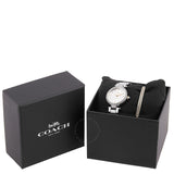 Coach Park Quartz Crystal Silver White Ladies Watch 14000092 - The Watches Men & Co #4