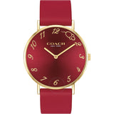 Coach Perry Quartz Red Dial Red Leather Ladies Watch 14503486