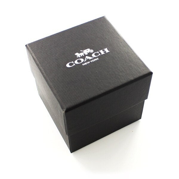Coach Perry watch in black branded packaging box