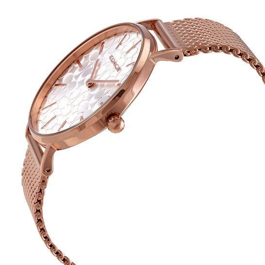 Coach Perry Silver Dial Rosegold Ladies Watch 14503386