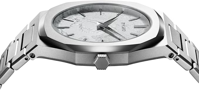 D1 Milano UTBJ18 Ultra Thin watch side profile showing slim case design and strap