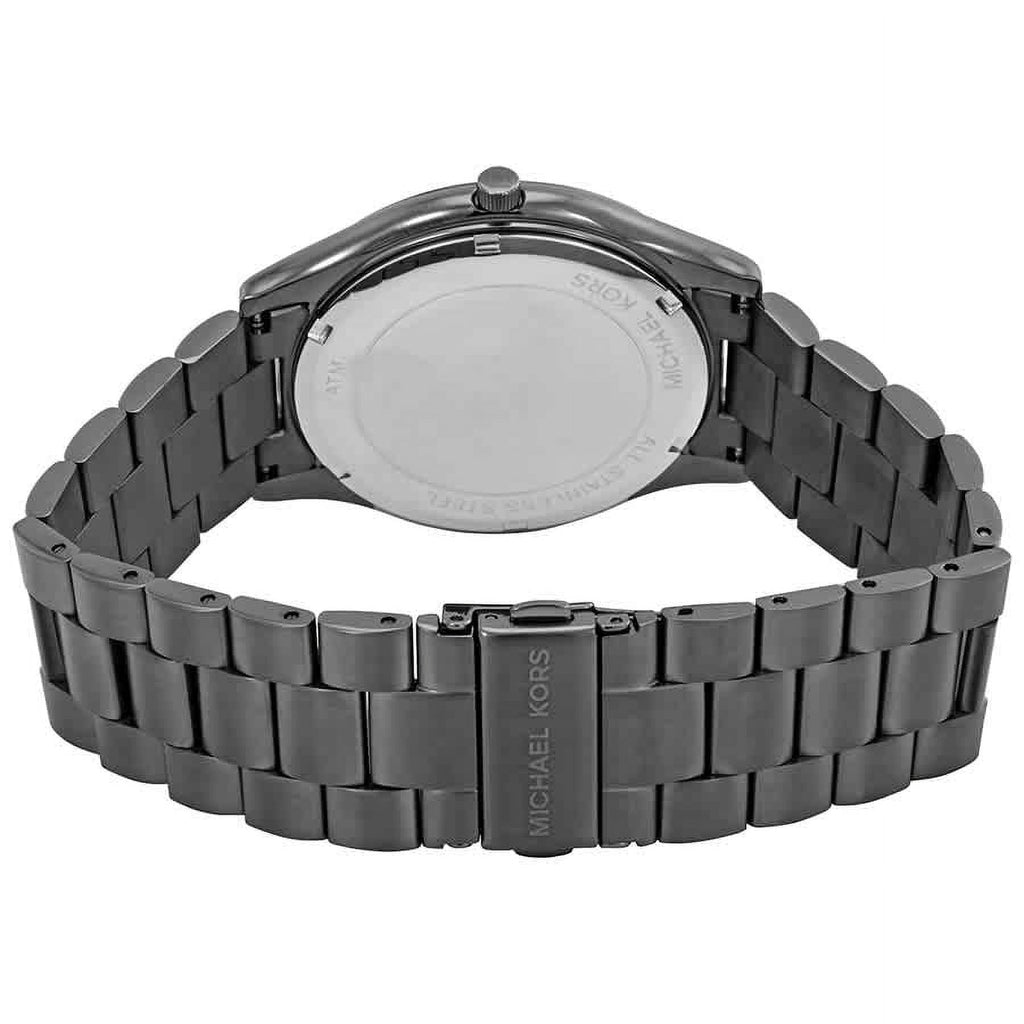 Michael Kors Slim Runway Navy Blue Dial Gunmetal Men's Watch - MK8584