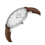 Daniel Wellington White Classic Bristol 40mm Men's Silver Watch DW00100023 - Kiwi Watches