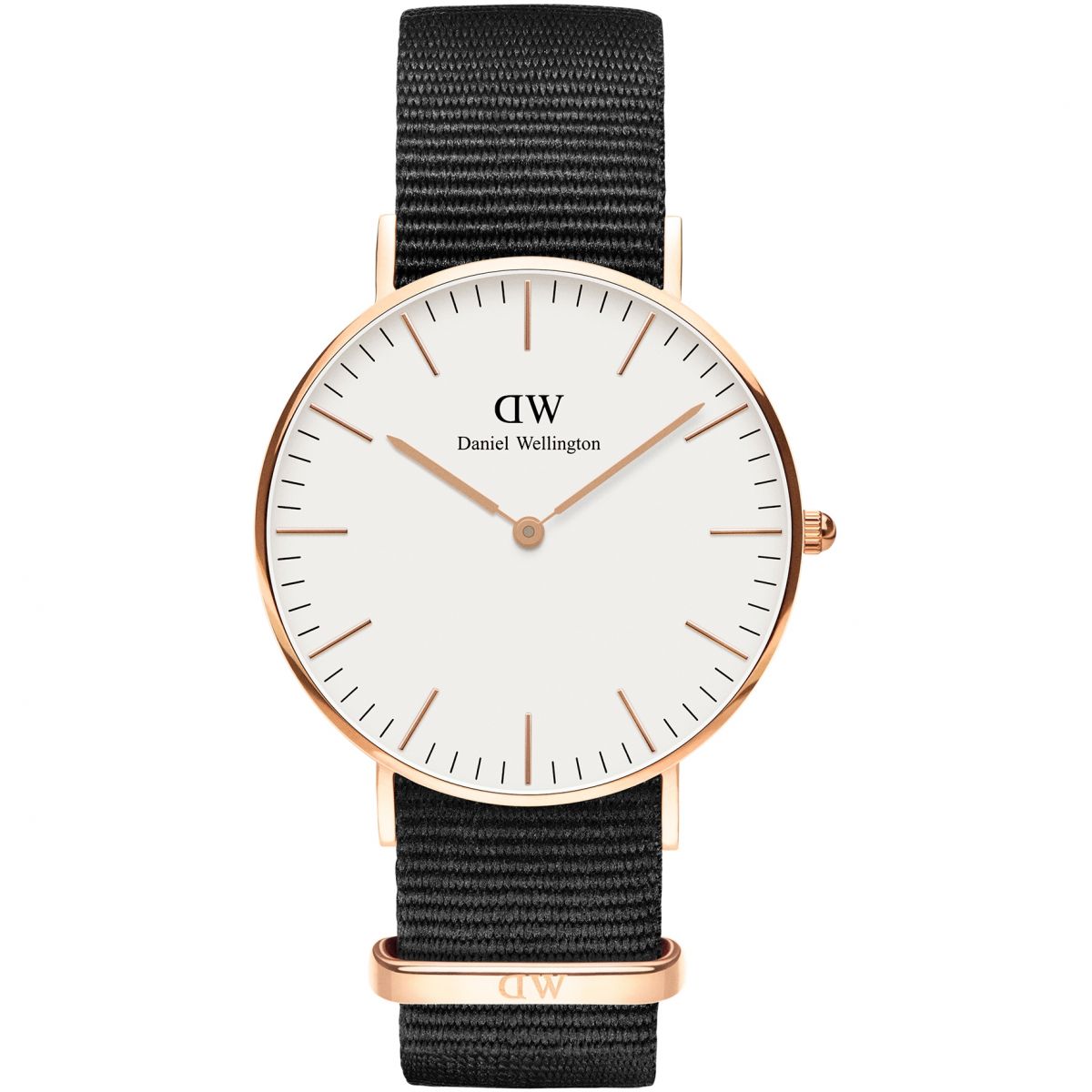Daniel Wellington White Classic Cornwall 36mm Women's Gold Watch DW00100259 - The Watches Men