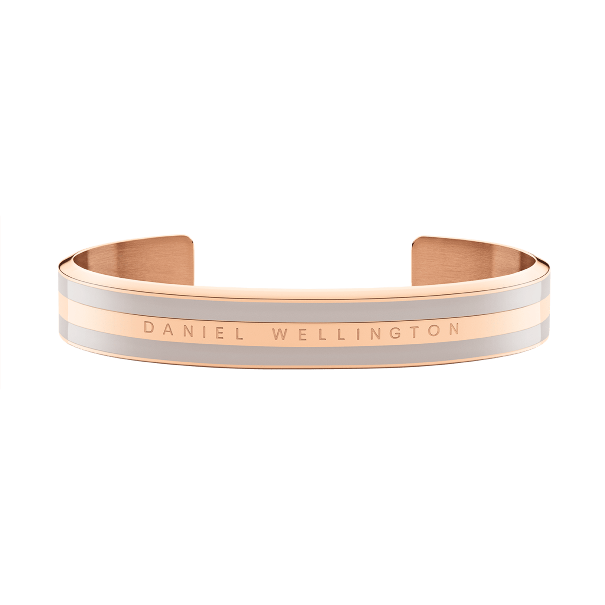 Daniel Wellington Classic Desert Sand rose gold bracelet with white enamel band