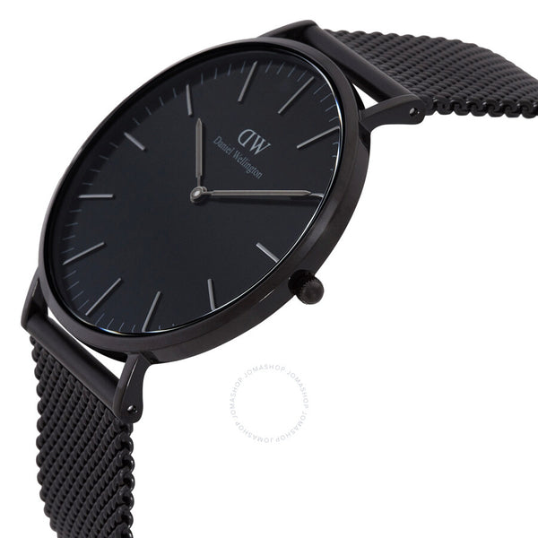 Daniel Wellington Classic Mesh Onyx Quartz Black Dial Men's Watch DW00100632 - The Watches Men & Co #2