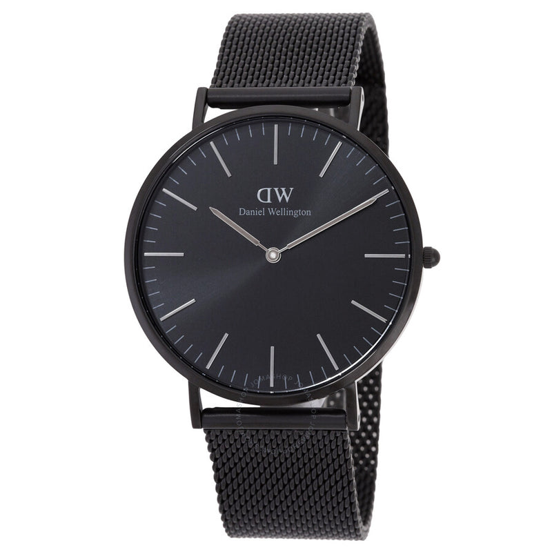 Daniel Wellington Classic Mesh Onyx Quartz Black Dial Men's Watch DW00100632 - The Watches Men & Co