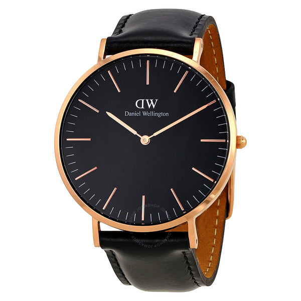 Daniel Wellington Classic Sheffield Black Dial 40 MM Watch DW00100127 - The Watches Men & Co