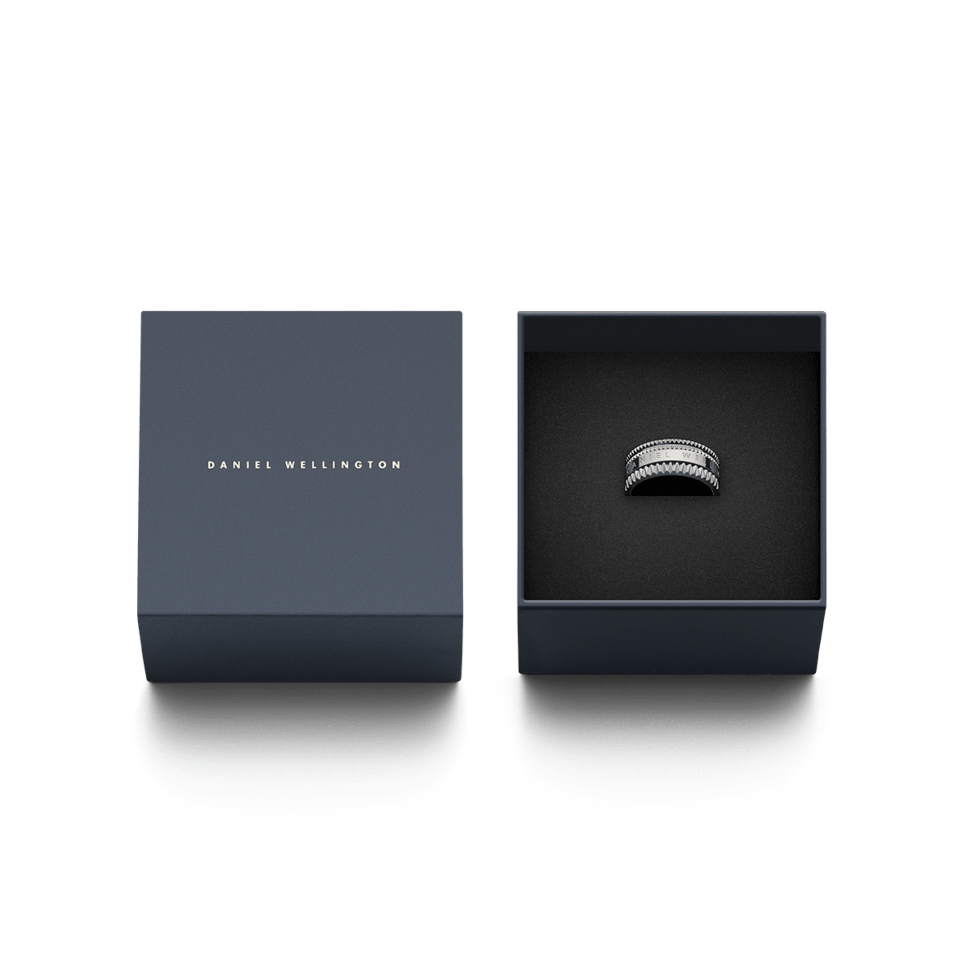 Daniel Wellington Elevation Ring 48 silver in branded gift box packaging