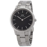 Daniel Wellington Iconic Link Quartz Black Dial Unisex Watch DW00100204 - The Watches Men & Co